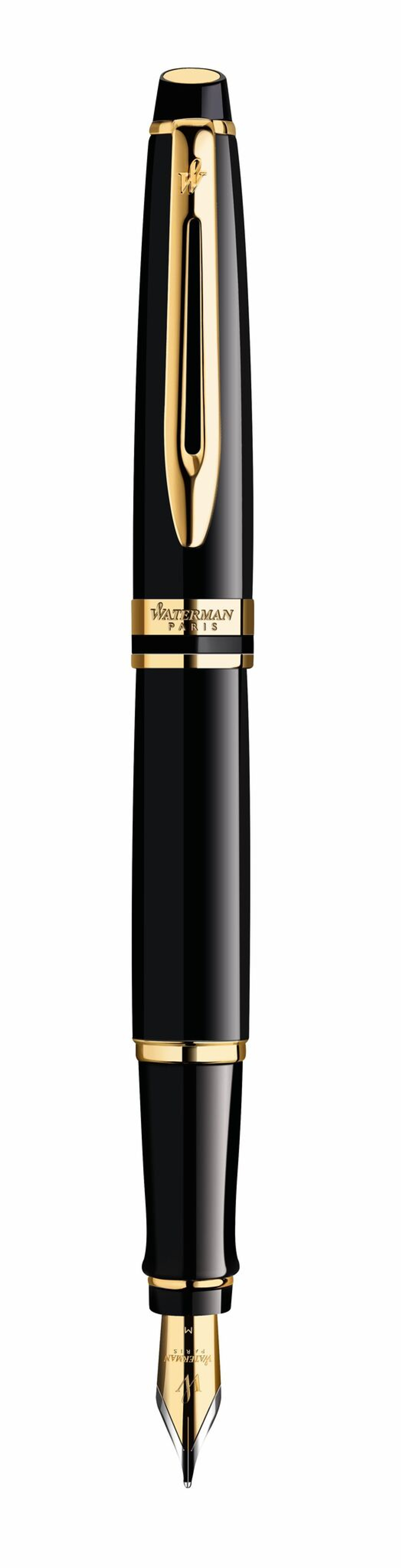 Перьевая ручка Waterman Expert 3, цвет: Black Laque GT, перо: F