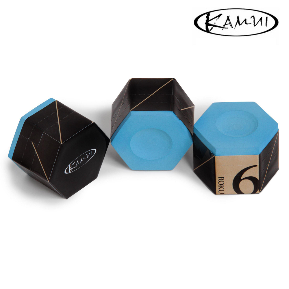 Мел бильярдный "Kamui Roku Pyramid" Sky Blue 1шт.