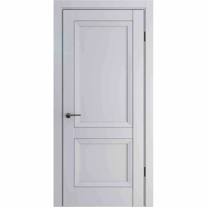 Межкомнатная дверь экошпон ДП-61 silver gray глухая