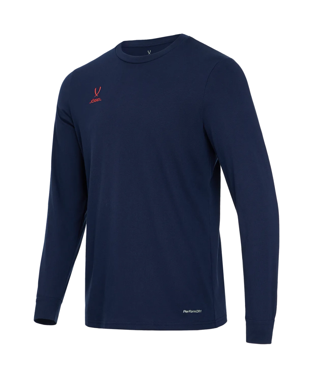 Футболка баскетбольная с длинным рукавом DIVISION PerFormDRY Pre-Match Longsleeve Jersey, темно-синий