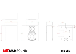 Настенная акустика M&K Sound D85 White Satin/White Cloth
