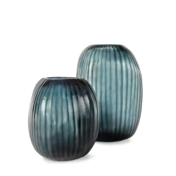 Ваза Guaxs Patara Clear/Dark Indigo, 42 см