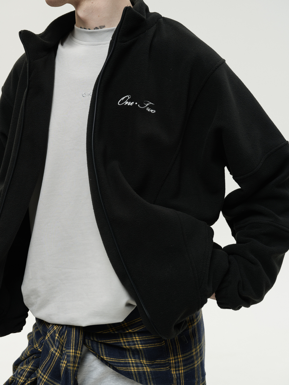 Zip-Up Sweatshirt Black