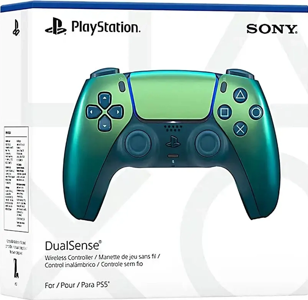Беспроводной геймпад Dualsense Controller для PS5 (Chroma Teal - бирюзовый хром, CFI-ZCT1W: SIEE)