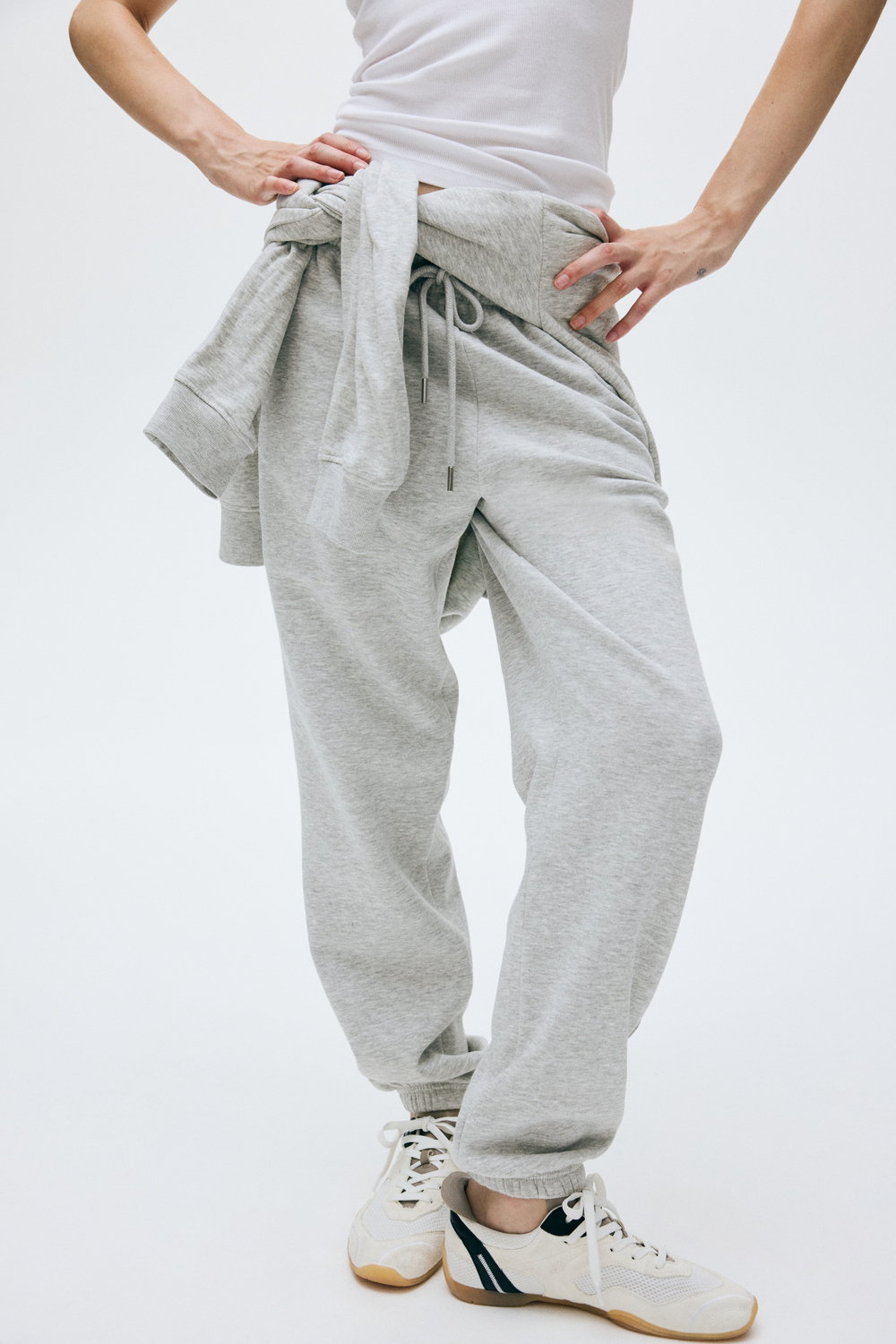 Спортивные брюки из смеси хлопка - H&M