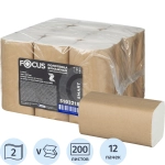 Полотенца бумажные д/дисп FocusSmart Vсл 2сл 200л 12пач/уп_5103218/50204110