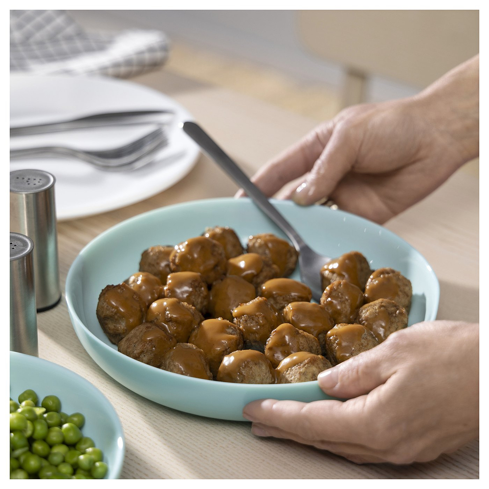 IKEA VITBLECKA  (ИКЕА ВИТБЛЕКА)  -  Тарелка - бирюзовый 21 см