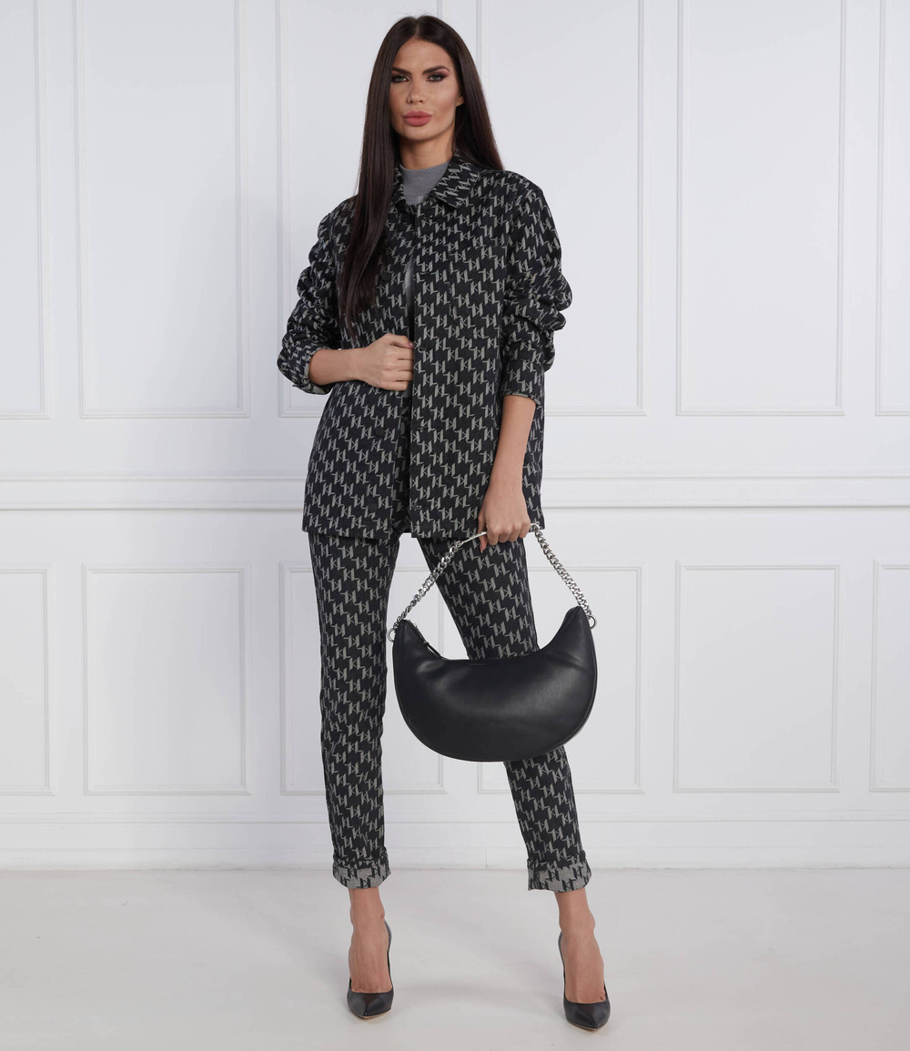 сумка хобо k/id xl half moon bag Karl Lagerfeld - черный(226W3041)