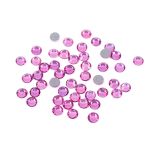 Стразы клеевые стекло 3.9 мм, 5х48 шт, SS16 №25 фуксия (Fuchsia), Zlatka ZRTG-1648