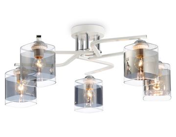 Потолочный светильник 5*Е27 TR303219/5 WH/CH/SM белый/хром/дымчатый Traditional Modern Ambrella