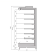 Горка холодильная BRANDFORD TESEY Compact 125