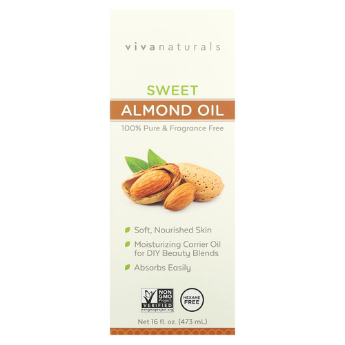 Viva Naturals, Масло сладкого миндаля, 473 мл (16 жидк. унц.)
