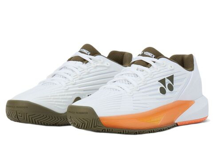 Damskie buty tenisowe Yonex Power Cushion Eclipsion 5 - white/brown