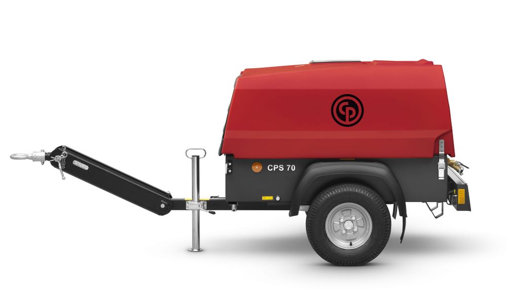 Винтовой компрессор Chicago Pneumatic CPS70 на шасси Винтовой компрессор Chicago Pneumatic CPS70 на шасси