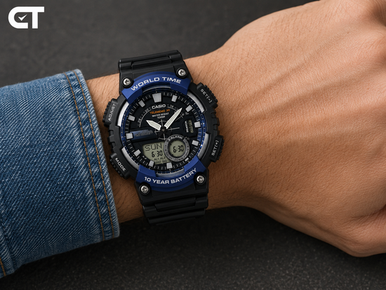 Casio AEQ-110W-2A — мужские электронные часы