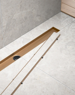 Душевой лоток Drain System 700 DS230207/19 Розовое золото, с панелью «Plate» под плитку