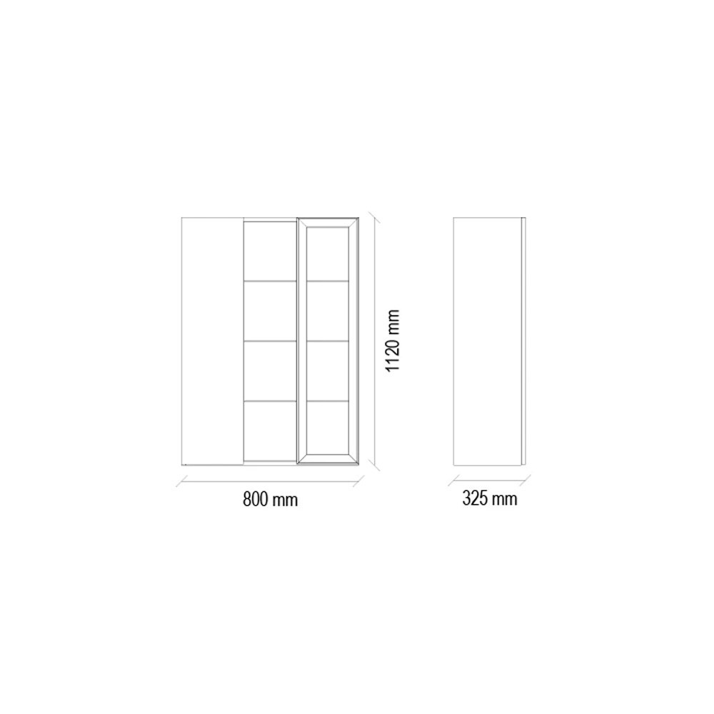 Настенная полка правая ENZA HOME VALDERA EH57643