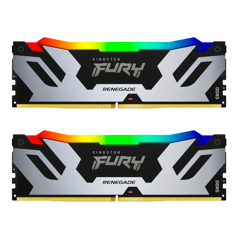 Оперативная память DDR5 32Gb 6400 МГц Kingston FURY Renegade Silver RGB