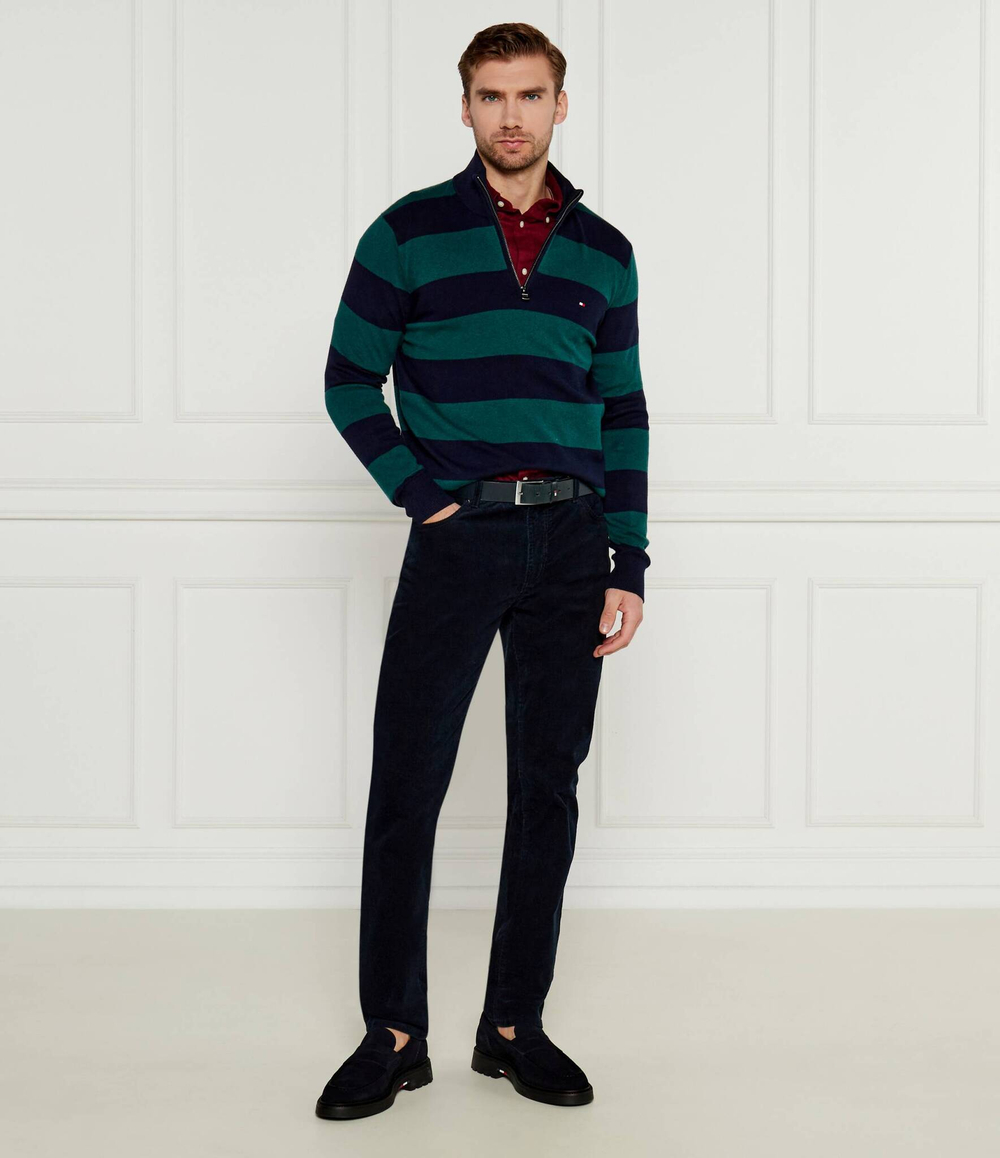 Вельветовые штаны Denton Tommy Hilfiger - темно-синий(MW0MW36696)