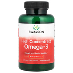 Swanson Vitamins, Высококонцентрированная омега-3, 120 мини-капсул