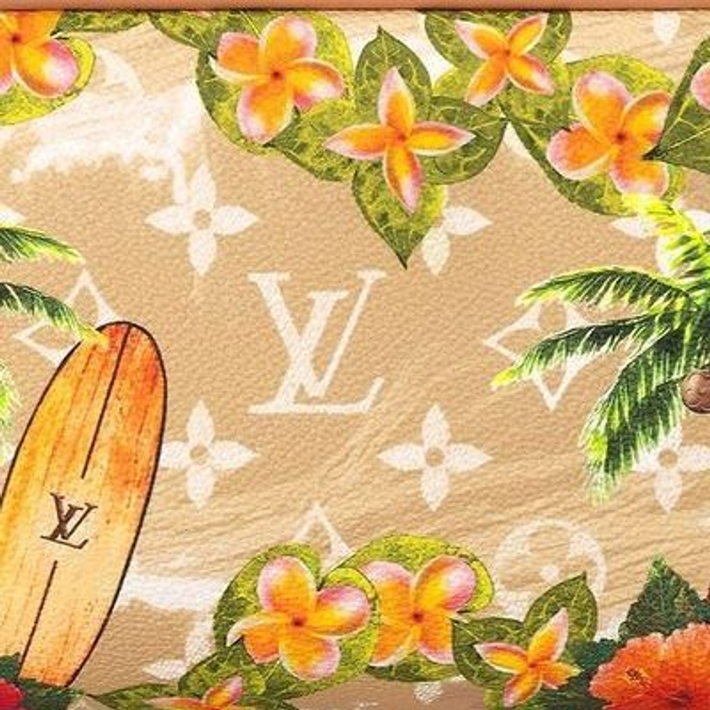 LOUIS VUITTON Locker Dopp Kit Monogram Surfin" Sand