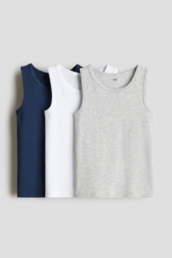 H&M Набор из 3 футболок из хлопка, синий