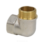 Угольник латунь никель Ду 20 (3/4") ВР/НР 9002 ГОСТ 32585-2013 Aquasfera 9002-02