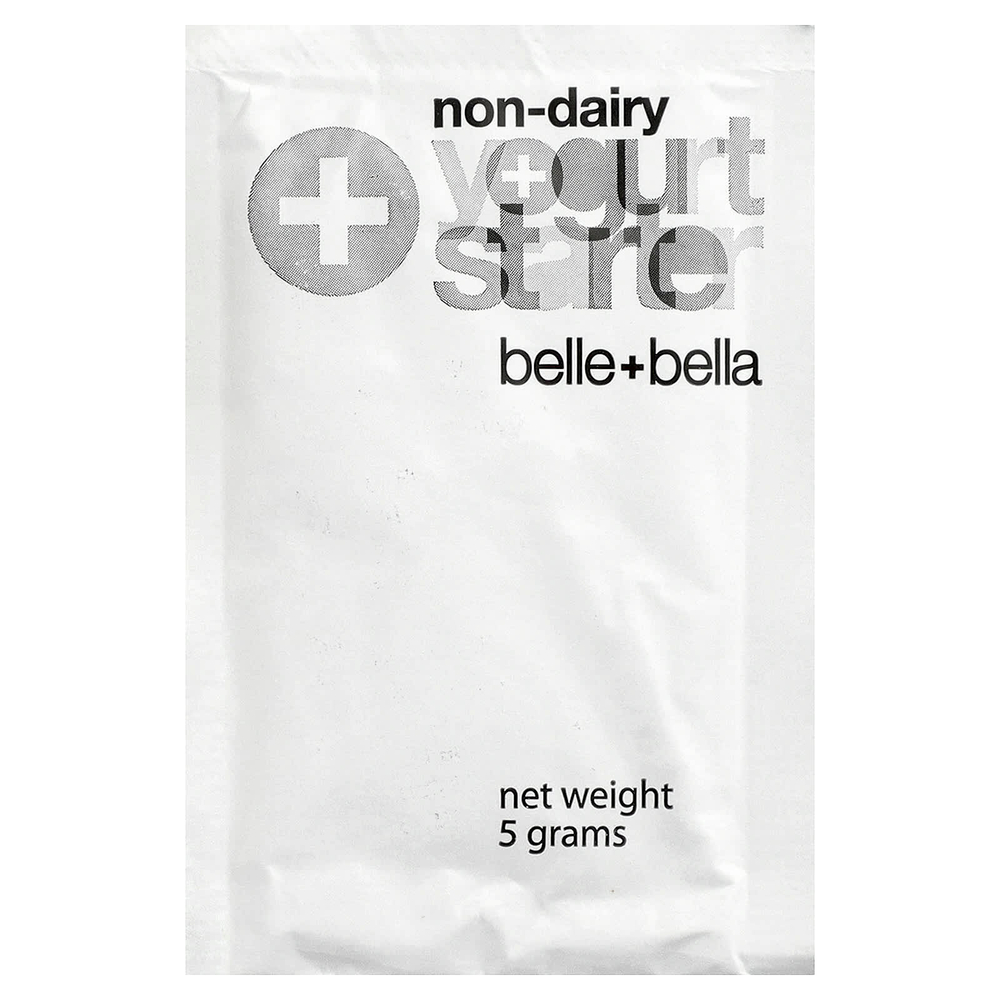 Belle+Bella, Безмолочная закваска для йогурта, 4 пакетика по 5 г