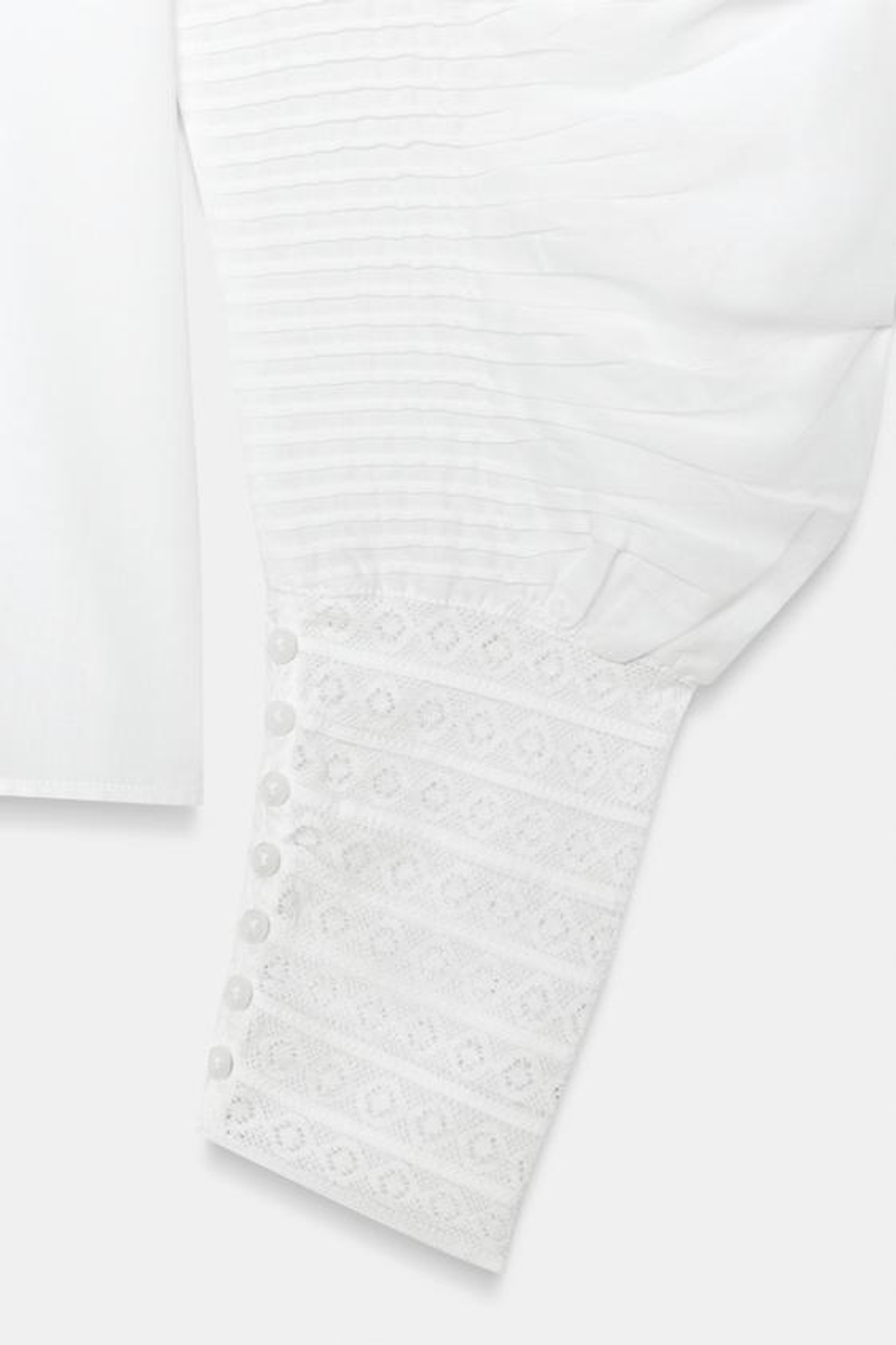 ZARA РОМАНТИЧНАЯ РУБАШКА ZW COLLECTION, БЕЛЫЙ