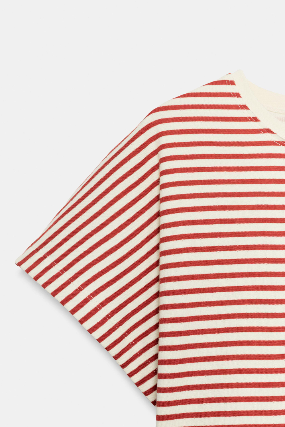 ФУТБОЛКА В ПОЛОСКУ С ШИРОКИМИ РУКАВАМИ — ZARA