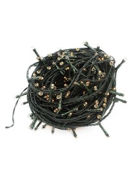 Гирлянда 500 led ТЁПЛО-БЕЛЫЙ 33м; тёмно-зелёный провод