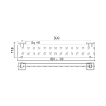 Стеклянная полка Jaquar AKP-CHR-35771P
