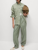 Брюки-морковки из чистого хлопка T57007770 - Marks & Spencer