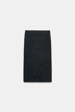 ТРИКОТАЖНАЯ ЮБКА МИДИ — ZARA