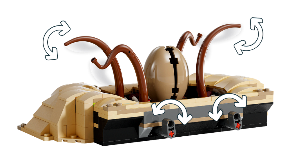 Конструктор Лего Звёздные войны Пустынный скиф и яма Сарлакка | LEGO Star Wars 75396, 558 деталей (9+)