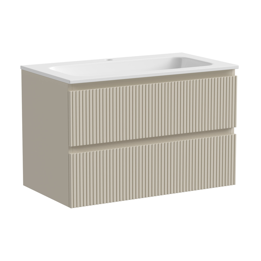 Тумба подвесная Sancos Snob T, Beige Soft 790х445х500, под столешницу без отверстия под смеситель, цвет Kreman, арт. SNT80CE