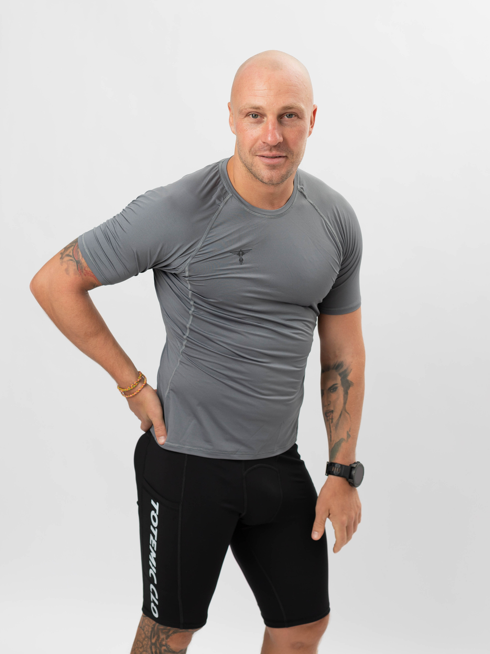 Спортивная футболка DRI FIT реглан TOTEMIC CLO сталь