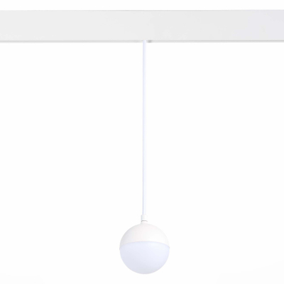 ST358.533.07 Магнитный трековый светильник подвесной белый LED 1*7W 3000K 520Lm Ra>80 120° IP20 D90xH90 48V
