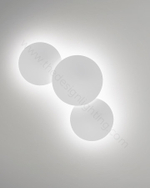 Wall design lamp Puck by Vibia (3 lampshade )