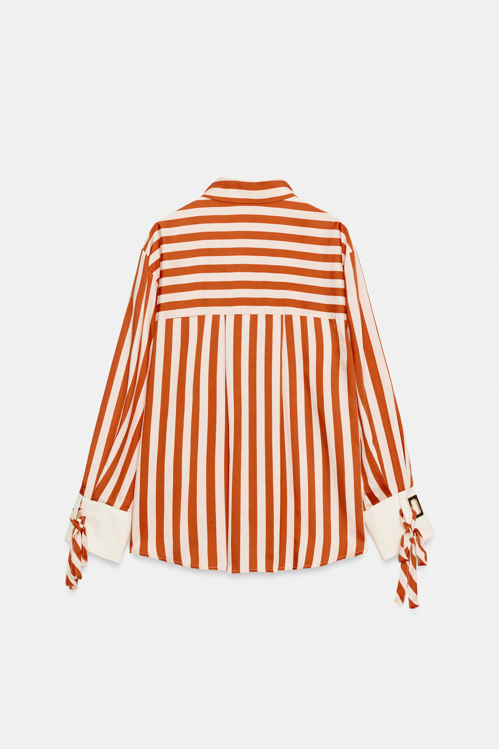 РУБАШКА В ПОЛОСКУ С ЗАВЯЗКАМИ — ZARA
