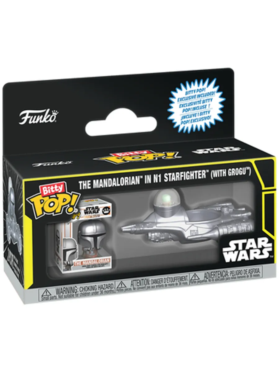 Funko Bitty POP! Star Wars: Mandalorian in N1 Starfighter (with Grogu)