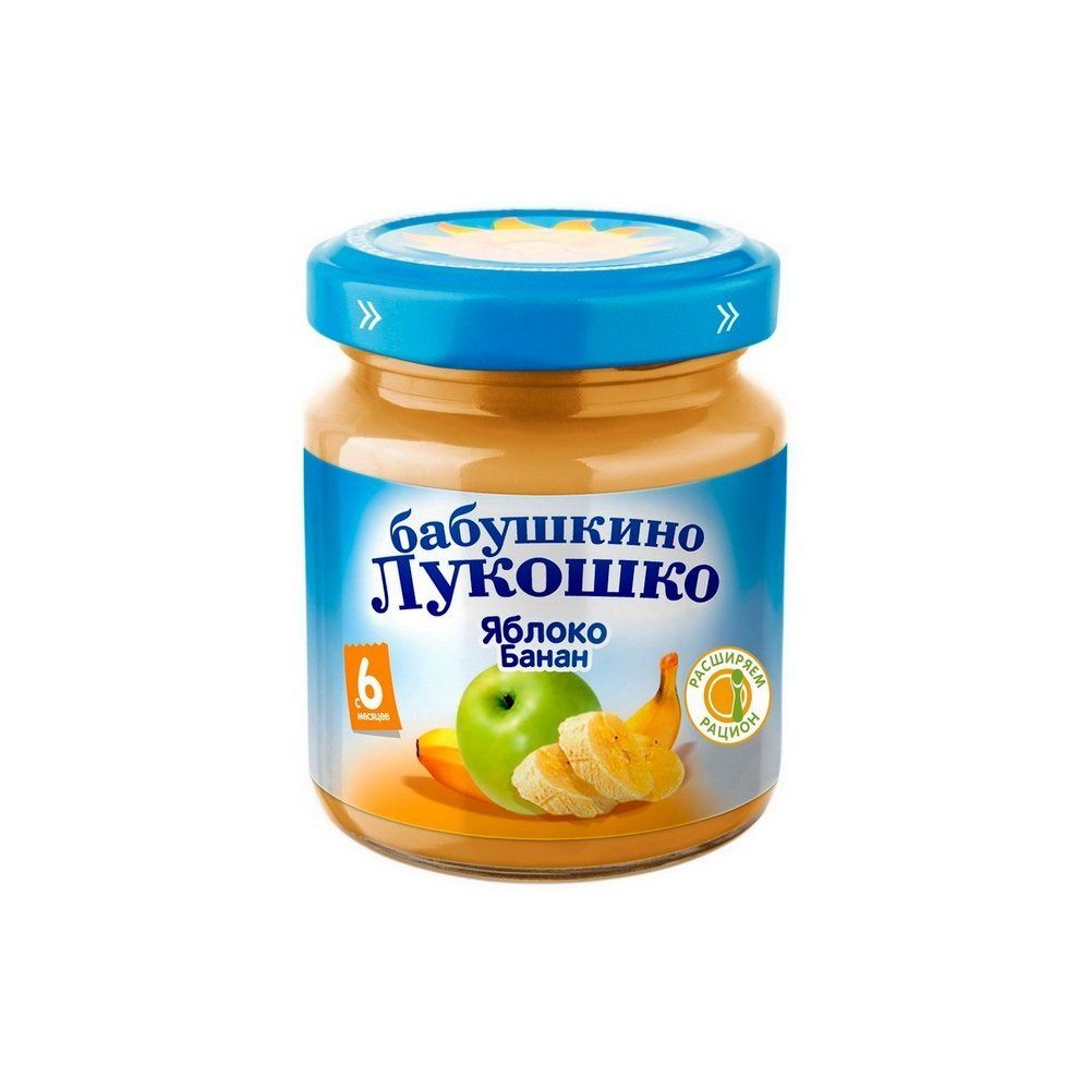 Пюре Бабушкино лукошко 100г Яблоко Банан
