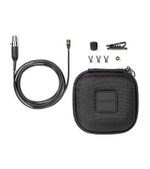 SHURE MX150B/C-XLR кардиоидный петличный микрофон черного цвета с преампом RK100PK, кабелем 1.8м, XLR коннектором