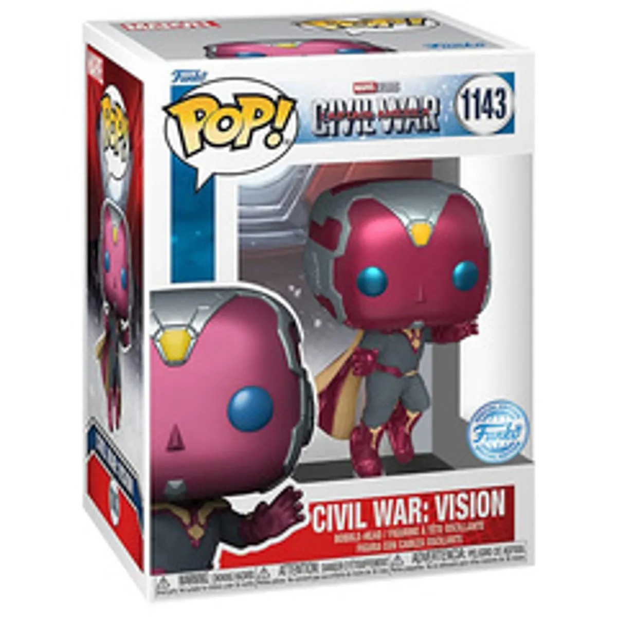 Фигурка Funko POP! Marvel. Civil War: Vision (Exc) (1143)