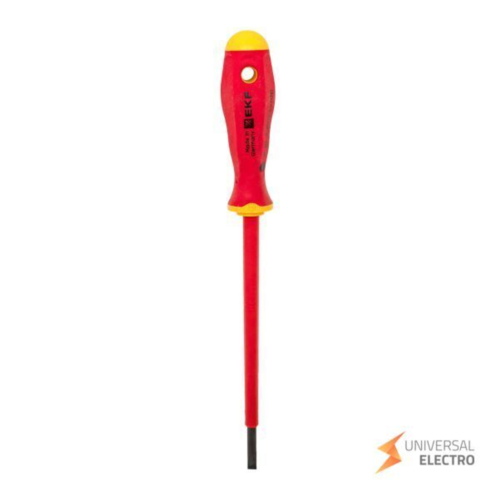 Отвертка Professional SL3,5х0,6 мм VDE 1000В EKF