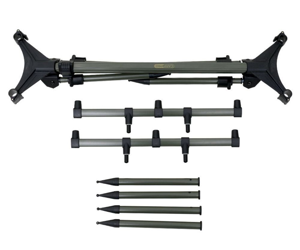 CARP PRO Род-под на 3 удилища Black телескоп. 4 ноги