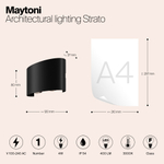 Уличный настенный светодиодный светильник Maytoni Strato O417WL-L4B3K