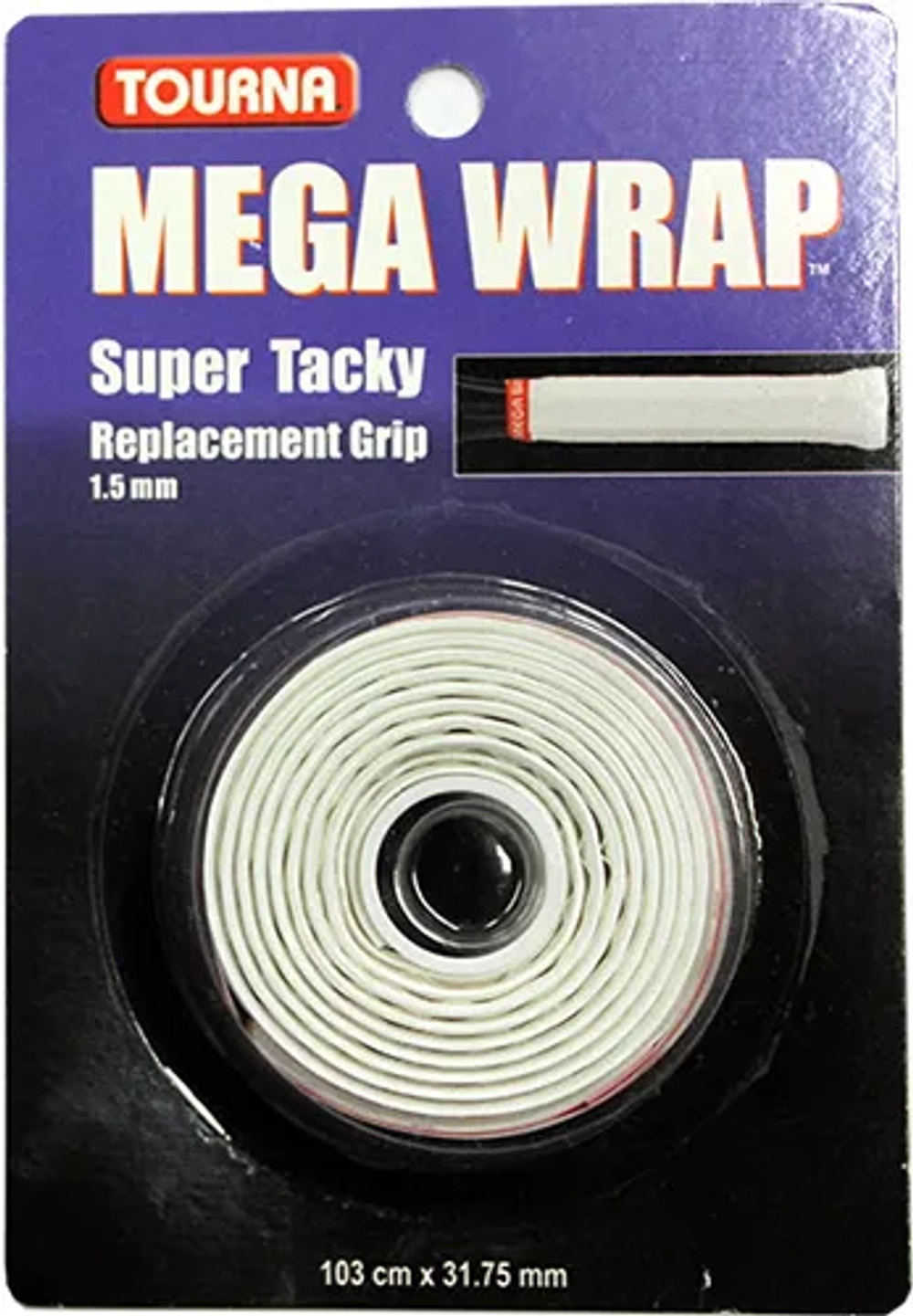 Базовая теннисная намотка Tourna Mega Wrap 1P