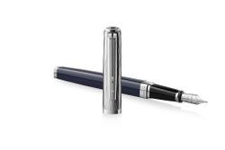 Перьевая ручка Waterman "Exception SE Deluxe Blue CT" синяя, перо:M , в подарочной упаковке.