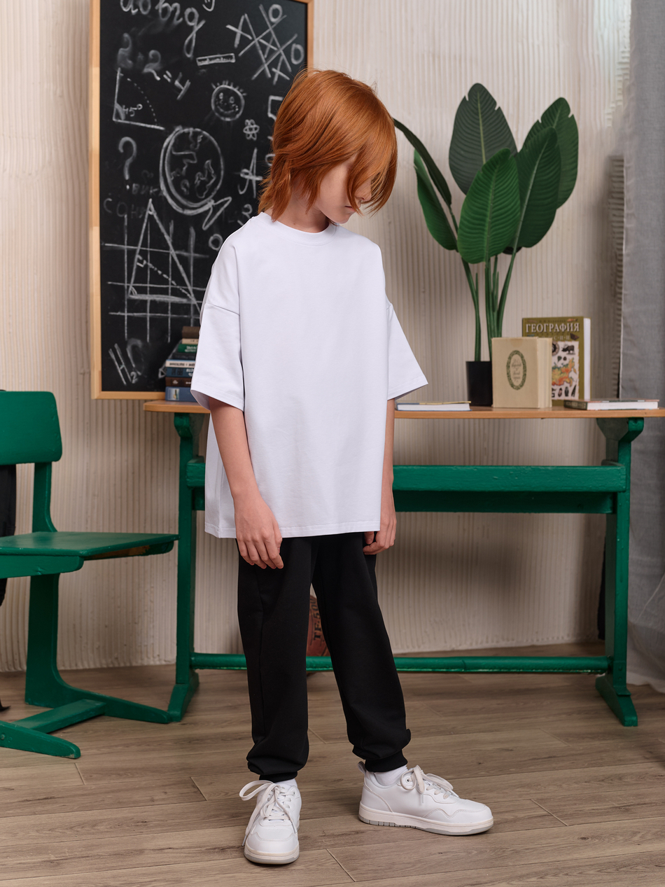 Футболка оверсайз SCHOOL белая